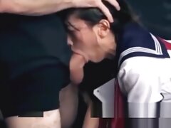 Submissive Asian Teen Stuffed In The Cute Mouth